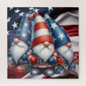 Patriottische gnoom puzzel legpuzzel (Verticaal)