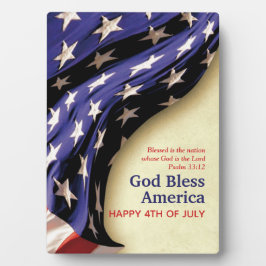 Patriottische GOD BLESS AMERICA, 4 JULI Fotoplaat