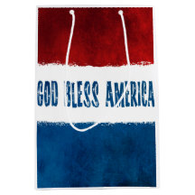 Patriottische God Bless America Medium Gift Bag