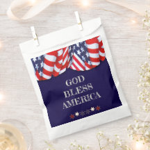 Patriottische God Bless America Red White Bunting