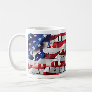 Patriottische God Zegen Amerika V.S.-vlag Koffiemok