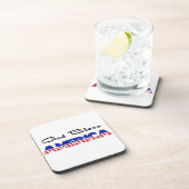 Patriottische God zegene Amerika Bier Onderzetter (Rechterzijde)