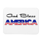 Patriottische God zegene Amerika Magneet (Horizontaal)