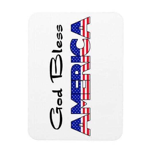 Patriottische God zegene Amerika Magneet (Verticaal)