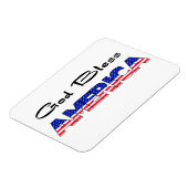 Patriottische God zegene Amerika Magneet (Linkerzijde)