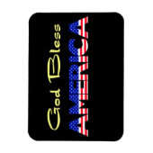 Patriottische God zegene Amerika Magneet (Verticaal)