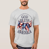 Patriottische God zegene Amerika. Stemmers Prayer  T-shirt (Voorkant)