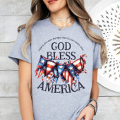 Patriottische God zegene Amerika. Stemmers Prayer  T-shirt