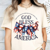 Patriottische God zegene Amerika. Stemmers Prayer  T-shirt
