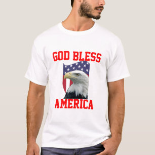 Patriottische God zegene Amerika T-shirt
