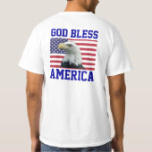Patriottische God zegene Amerika T-shirt (Achterkant)