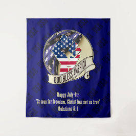 Patriottische GOD ZEGENE AMERIKA Wandkleed