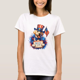 Patriottische Golden Labrador 'Merica Y'all T-shirt