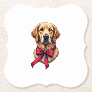 Patriottische Golden Retriever Cadeau Vintage T-sh Kartonnen Onderzetters
