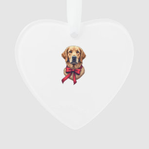 Patriottische Golden Retriever Cadeau Vintage T-sh Ornament