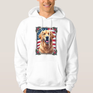 Patriottische Golden Retriever Hoek Frame Shirt 3