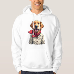 Patriottische Golden Retriever-liefhebber vintage  Hoodie
