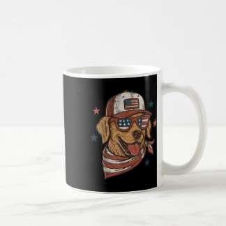 Patriottische Golden Retriever Merica Amerikaanse  Koffiemok