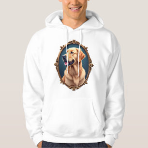 Patriottische Golden Retriever Ovale Cameo T-shirt