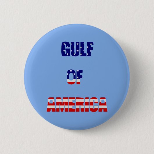Patriottische Golf van Amerika vlag rood wit blauw Ronde Button 5,7 Cm (Voorkant)