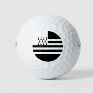 Patriottische golfballen met vlag van Bretagne