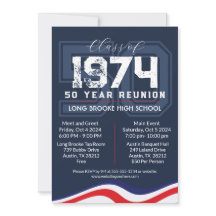 Patriottische golven 50 jaar High School Class Reu