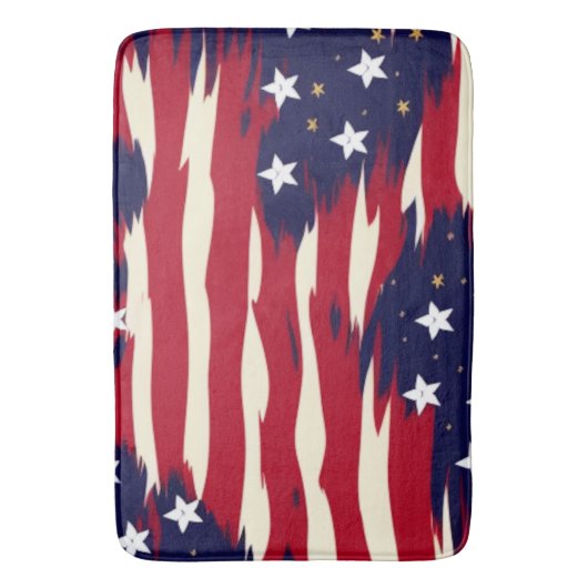 Patriottische golven badmat (Voorkant Verticaal)