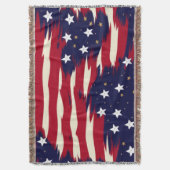 Patriottische golven deken (Voorkant Verticaal)