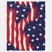 Patriottische golven fleece deken (Voorkant)
