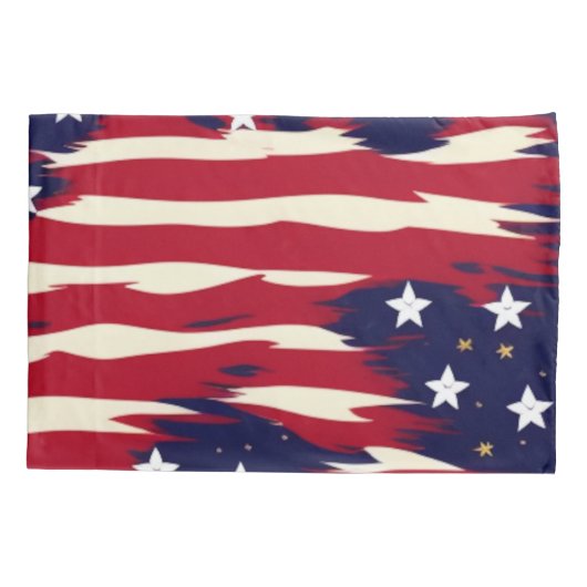 Patriottische golven kussensloop (Achterkant-Links)