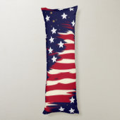 Patriottische golven lichaamskussen (Achterkant (Verticaal))