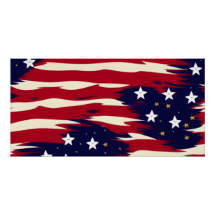 Patriottische golven perfect poster