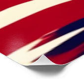 Patriottische golven perfect poster (Hoek)