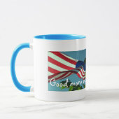 Patriottische Good Morning America Beverage Mok (Links)