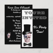 Patriottische Gothic Steampunk schedel Kaart (Voorkant / Achterkant)