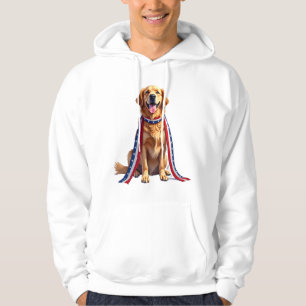 Patriottische Goud Retriever Vallende Lint Shirt 2