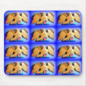 patriottische goudadelaar mousepad muismat (Voorkant)