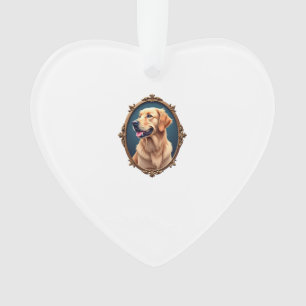 Patriottische Gouden Retriever Ovale Cameo Shirt 2 Ornament