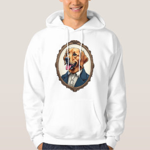 Patriottische Gouden Retriever Portret Vintage T-s Hoodie
