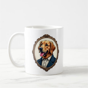 Patriottische Gouden Retriever Portret Vintage T-s Koffiemok