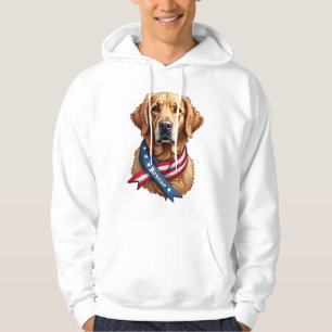 Patriottische Gouden Retriever Reddings T-Shirt ui