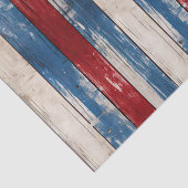 Patriottische Gouden Stemming Faux Wood Americana Tissuepapier (Detail)