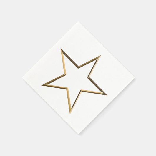 Patriottische goudster moderne elegante feestdag servet (Hoek)