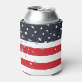 Patriottische graankorren en strips blikjeskoeler