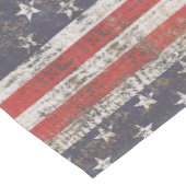 Patriottische graatstaren en stripes medium tafelloper (Hoek)