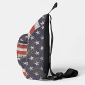 Patriottische graatstaren en stripes sling bag (Rechts)