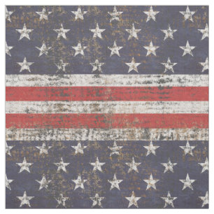 Patriottische graatstaren en stripes stof