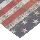 Patriottische graatstaren en stripes tafelkleed (Gekanteld)