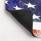 Patriottische graatstijl, afgevapt Amerikaanse vla Muismat (Hoek)