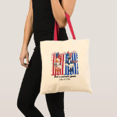 Patriottische grappige gans coquette 4 juli 1776 tote bag (Voorkant (product))